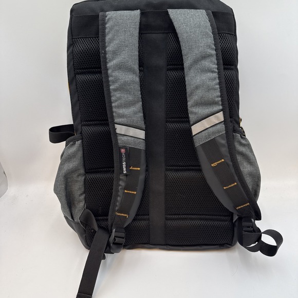 BACKPACK SwissTech Zermatt School Laptop Compartment Gray Black EXCELLENT - Picture 4 of 5